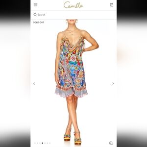 Camilla Colorful Wrap Frill Mini